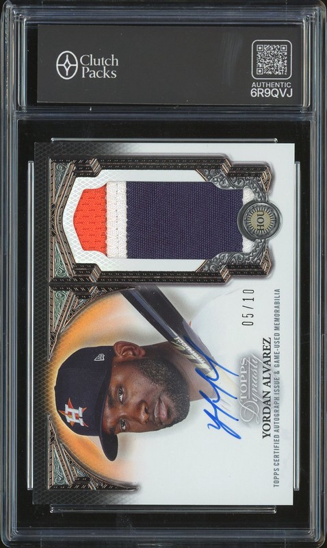 2023 Topps Dynasty Autographed Patch Yordan Alvarez #DAP-YA2 Gold /10