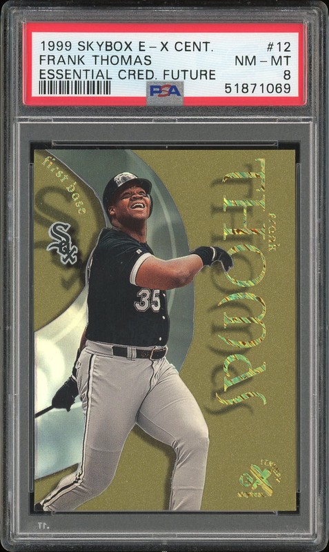 1999 SkyBox E-X Century Essential Credentials Future Frank Thomas #12 /109 PSA 8