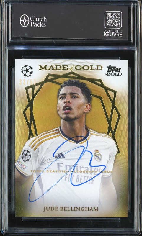2023-24 Topps Bold Made of Gold Jude Bellingham #MG-JB Autograph /50