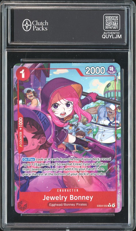 One Piece Jewelry Bonney #EB04-002 Extra Booster Egghead Crisis R