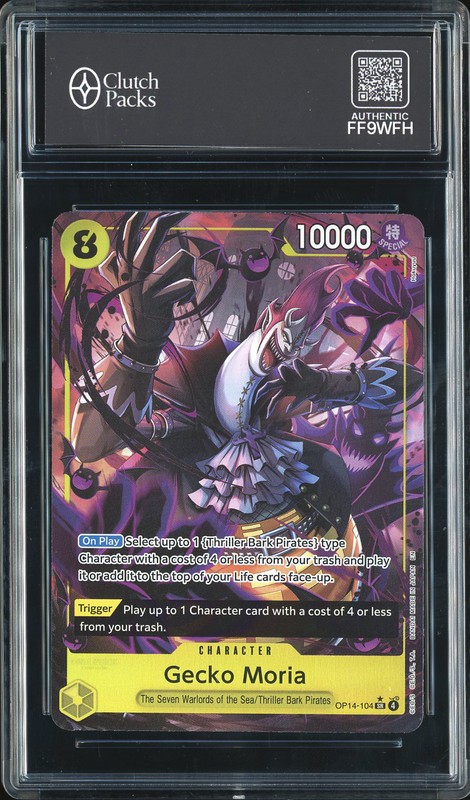 One Piece Gecko Moria #OP14-104 The Azure Sea's Seven Special Alternate Art 