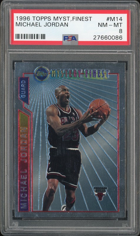 1996 Topps Mystery Finest Michael Jordan #M14 PSA 8