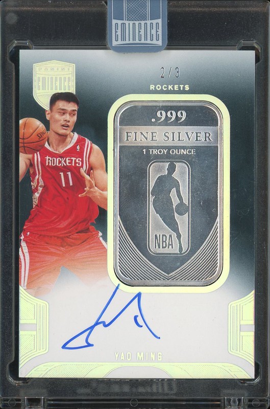 2024-25 Panini Eminence Fine Silver Yao Ming #LAS-YAO Autograph /3