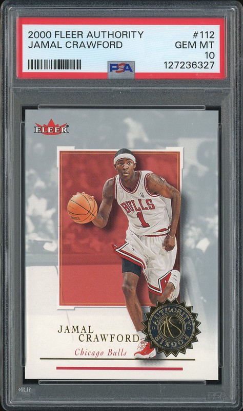 2000 Fleer Authority Jamal Crawford #112 PSA 10