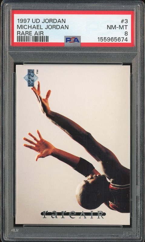 1997 Upper Deck Rare Air Michael Jordan #3 PSA 8