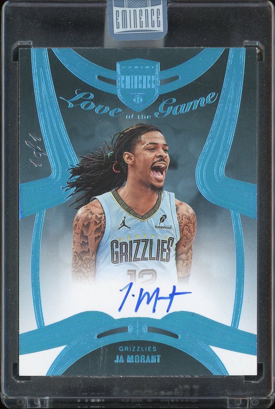 2024-25 Panini Eminence Love of the Game Ja Morant #LGS-JAM Autograph Platinum 1/1