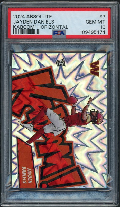 2024 Panini Absolute Kaboom! Horizontal Jayden Daniels #7 PSA 10