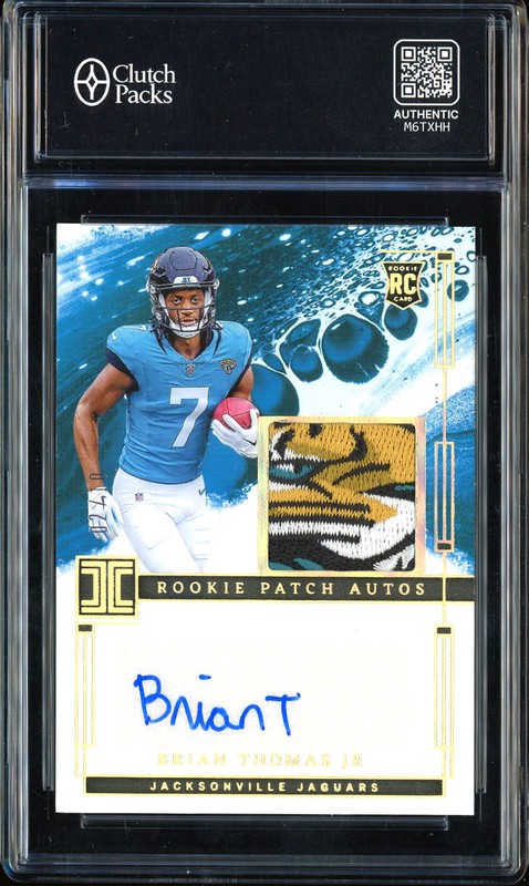 2024 Panini Impeccable Rookie Patch Autos Brian Thomas Jr. #RPA-BTJ Gold /10