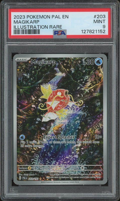 2023 Pokemon Scarlet & Violet - Paldea Evolved Illustration Rare Magikarp #203 PSA 9