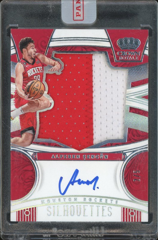 2023-24 Panini Crown Royale Silhouettes Alperen Sengun #SL-SEN Patch Autograph /5