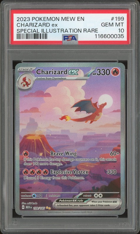 2023 Pokemon 151 Special Illustration Rare Charizard ex #199 PSA 10