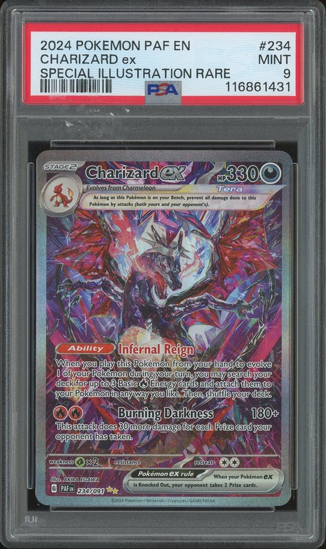 2024 Pokemon PAF Charizard ex Special Illustration Rare #234 PSA 9