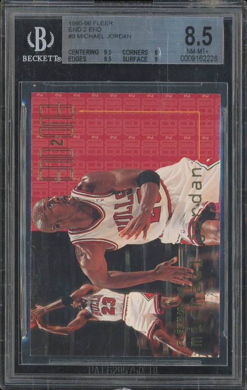 1995-96 Fleer End 2 End Michael Jordan #9 BGS 8.5