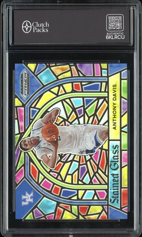 2021 Panini Prizm Draft Picks Stained Glass Anthony Davis #13