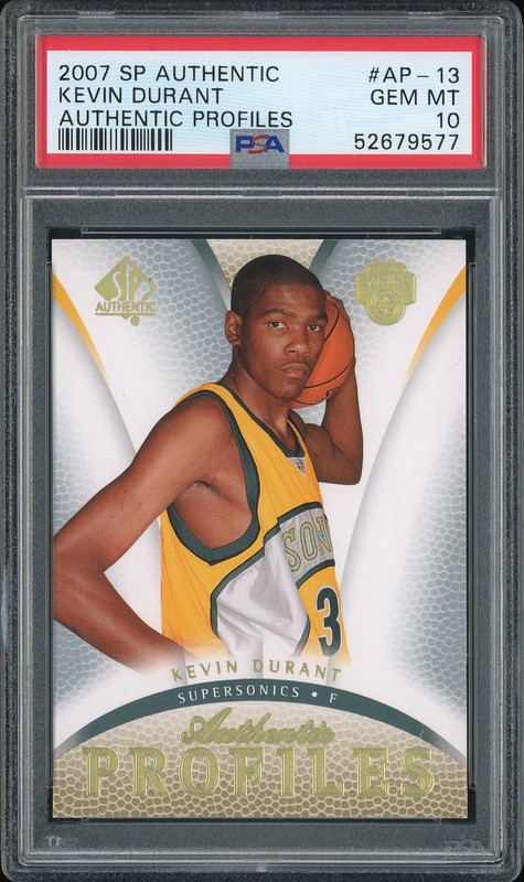 2007 SP Authentic Kevin Durant #AP-13 Authentic Profiles PSA 10