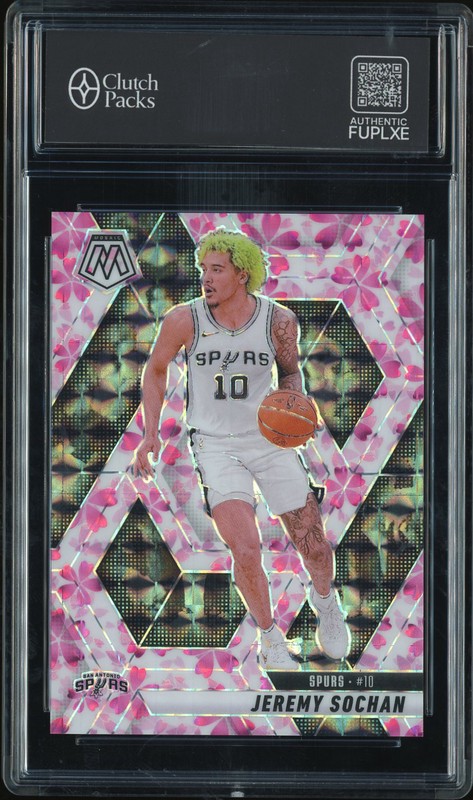 2024-25 Panini Mosaic Jeremy Sochan #54 Cherry Blossom /20
