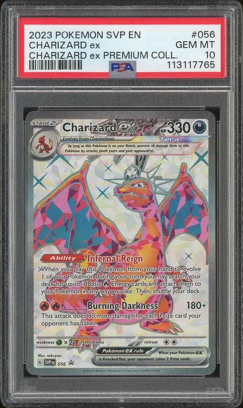 2023 Scarlet & Violet Black Star Promos Charizard ex Premium Collection Charizard ex #056 Full Art PSA 10