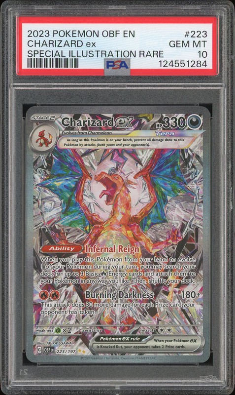 2023 Pokemon Obsidian Flames Special Illustration Rare Charizard ex #223 PSA 10