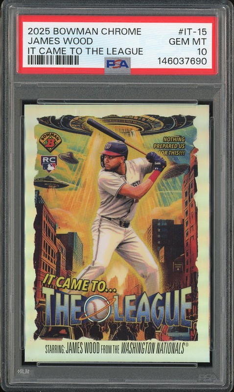 2025 Bowman Chrome It Came To The League James Wood #IT-15 PSA 10
