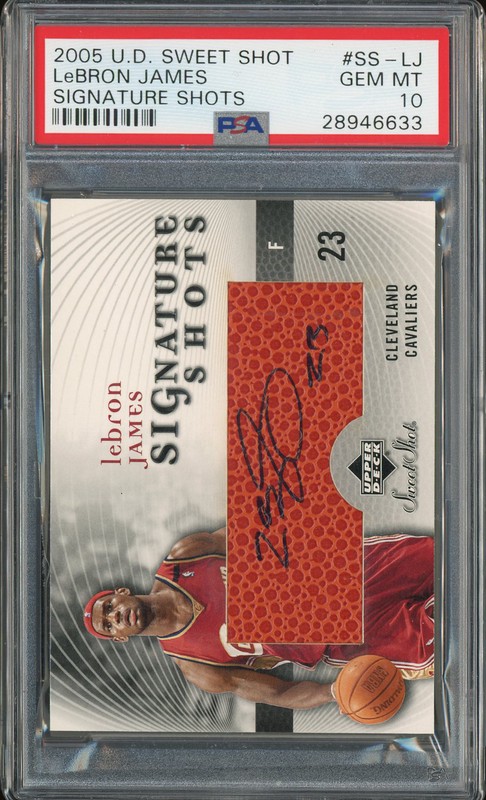2005 Upper Deck Sweet Shot Signature Shots LeBron James #SS-LJ PSA 10