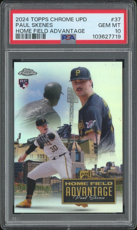 2024 Topps Chrome Update Home Field Advantage Paul Skenes #HFAC-37 PSA 10