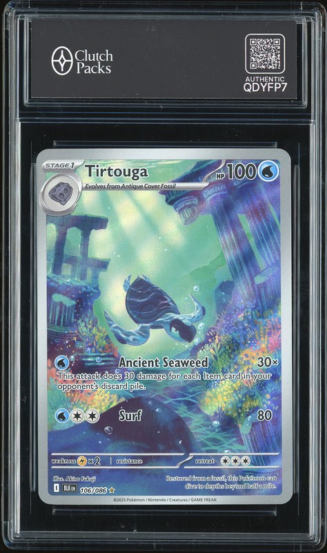 2025 Pokémon Black Bolt Tirtouga #106/086