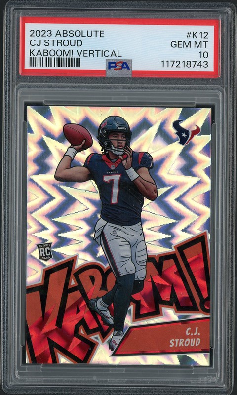 2023 Panini Absolute Kaboom! Vertical C.J. Stroud #K12 PSA 10