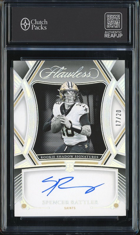 2024 Panini Flawless Rookie Shadow Signatures Spencer Rattler #RSS-SRR /20