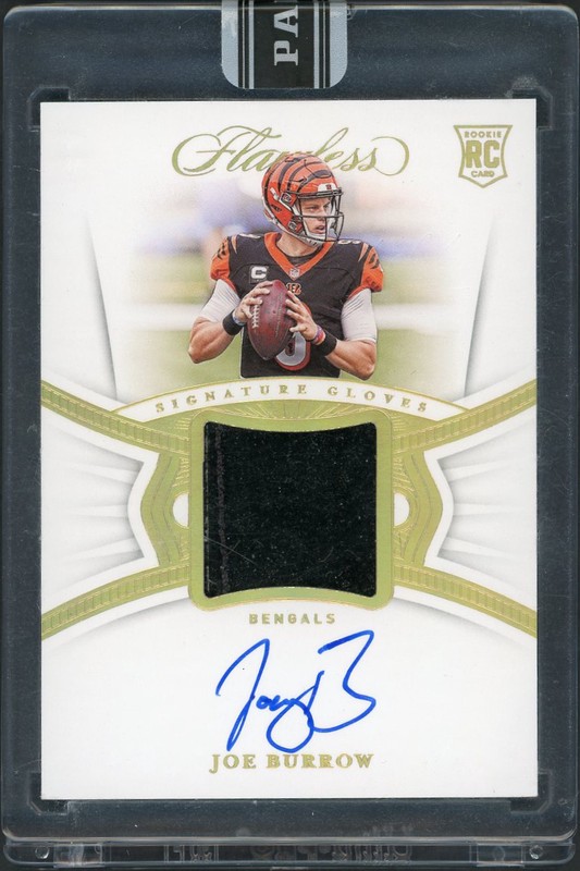 2020 Panini Flawless Signature Gloves Joe Burrow #SG-JBU Glove Relic Autograph /1