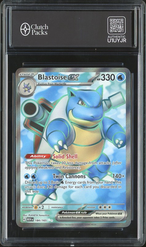 2023 Pokémon Scarlet & Violet 151 Full Art Blastoise ex #184/165