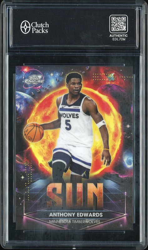 2026 Topps Chrome Planetary Pursuit Sun Anthony Edwards #PPS-5