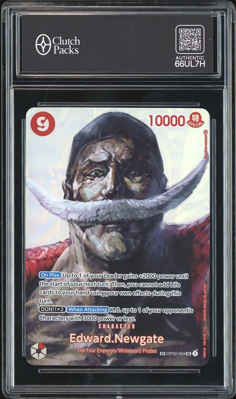 One Piece Edward.Newgate #OP02-004 Paramount War SR