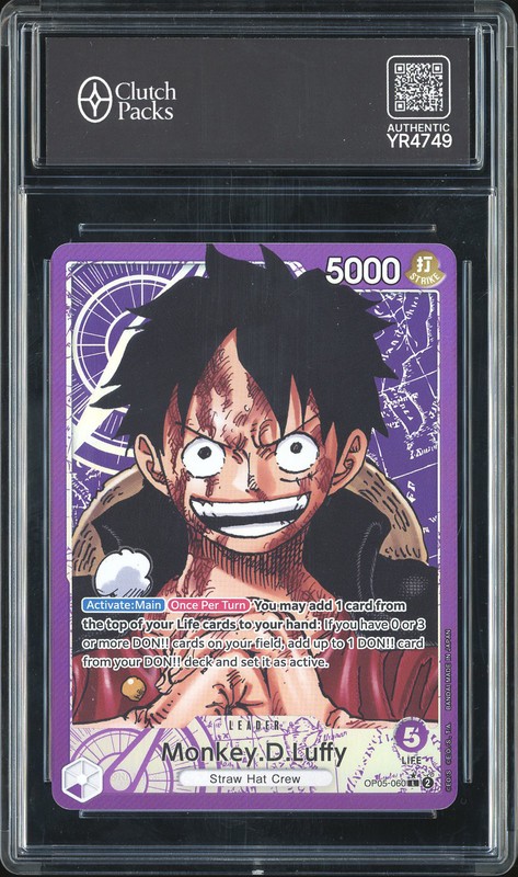 One Piece Monkey D. Luffy #OP05-060 Awakening of the New Era L