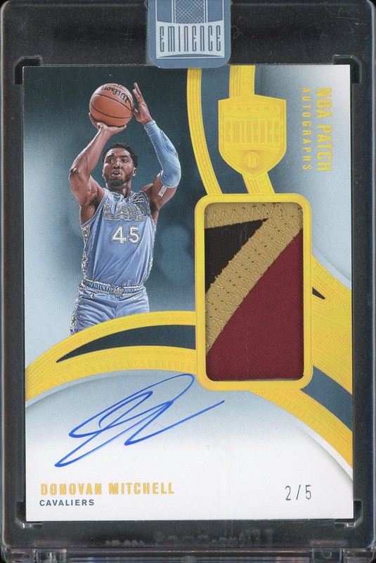 2024-25 Panini Eminence NBA Patch Autographs Donovan Mitchell #NPA-MIT Patch Autograph /5