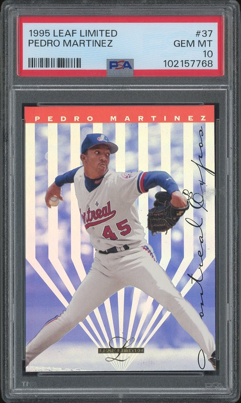 1995 Leaf Limited Pedro Martinez #37 PSA 10