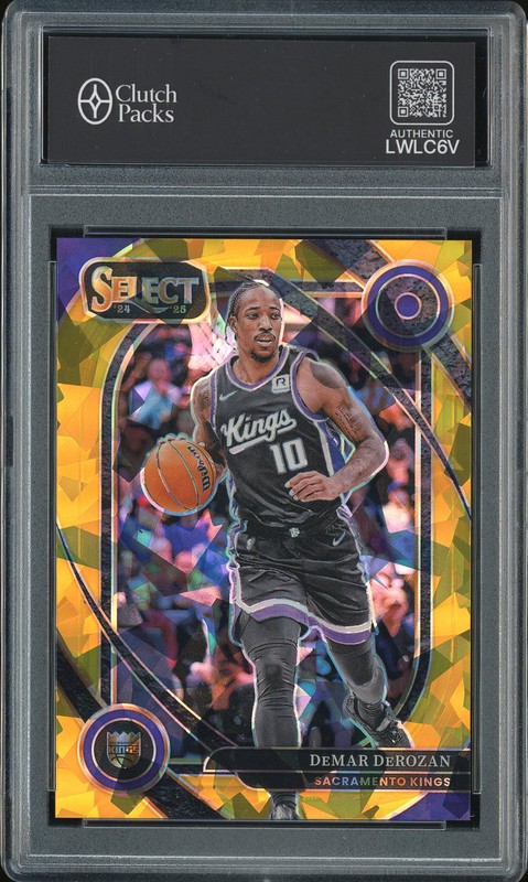 2024-25 Panini Select Courtside DeMar DeRozan #252 Gold Ice Prizm /10