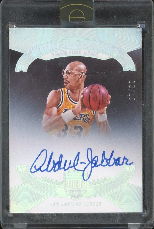 2021-22 Panini Eminence Gilded Graphs Kareem Abdul-Jabbar #GG-KAJ Autograph /10