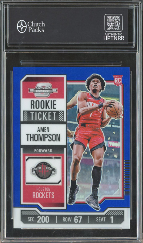 2023-24 Panini Contenders Optic Rookie Ticket Amen Thompson #8 Blue /99