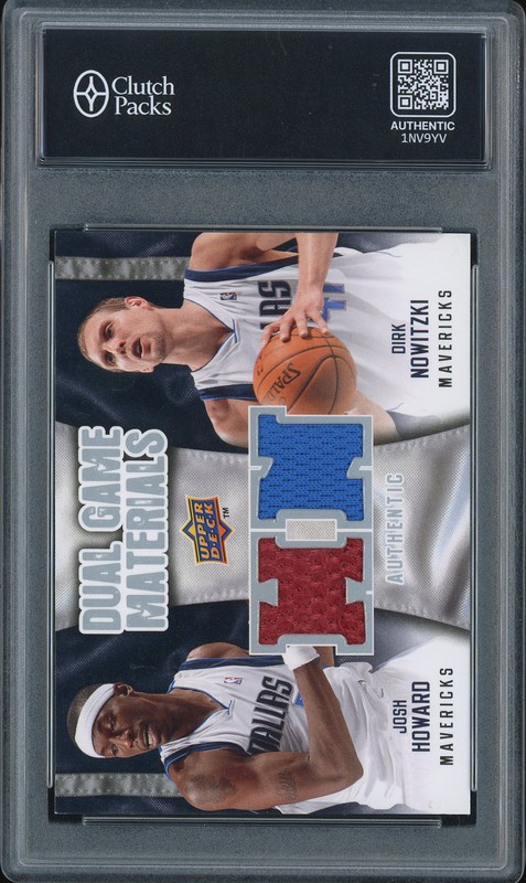 2009-10 Upper Deck Dual Game Materials Dirk Nowitzki / Josh Howard #DG-NH