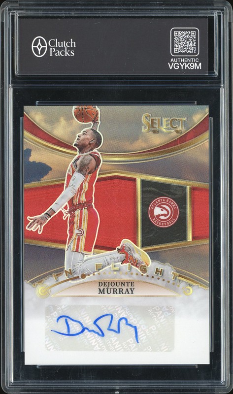 2022-23 Panini Select In Flight Signatures Dejounte Murray #IFS-DJM /75