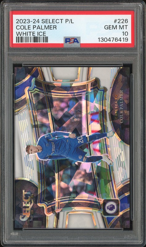 2023-24 Panini Select Premier League Cole Palmer #226 White Ice /85 PSA 10