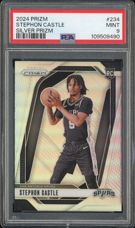 2024 Prizm Stephon Castle #234 Silver Prizm PSA 9