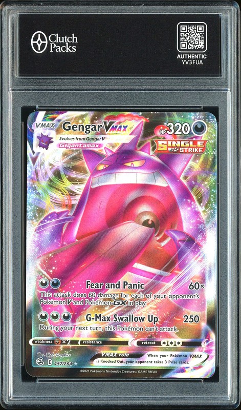 2021 Pokemon Fusion Strike Gengar VMAX #157