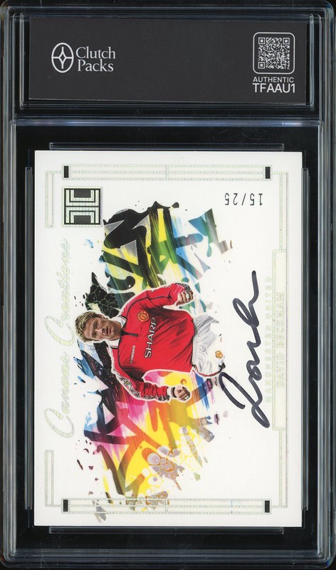 2023-24 Panini Impeccable Premier League David Beckham #CC-DB Canvas Creation Autograph /25
