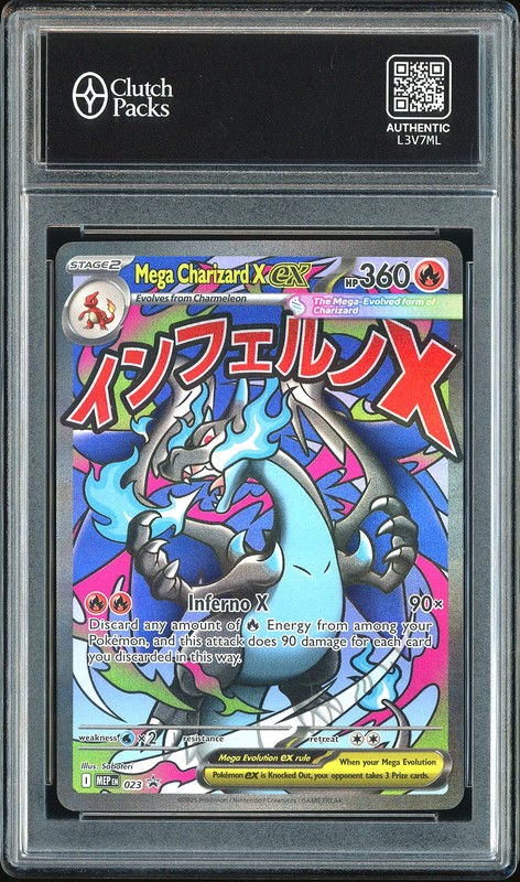 2015 Pokemon XY Black Star Promos Mega Charizard X EX #23 Full Art