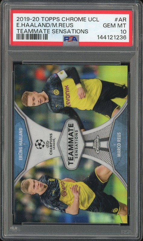 2019-20 Topps Chrome UCL Teammate Sensations Erling Haaland / Marco Reus #AR PSA 10
