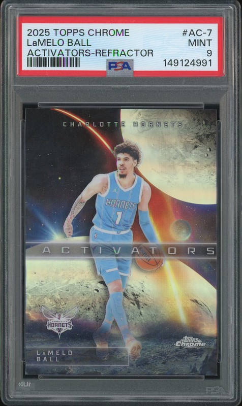 2025 Topps Chrome Activators LaMelo Ball #AC-7 Refractor PSA 9