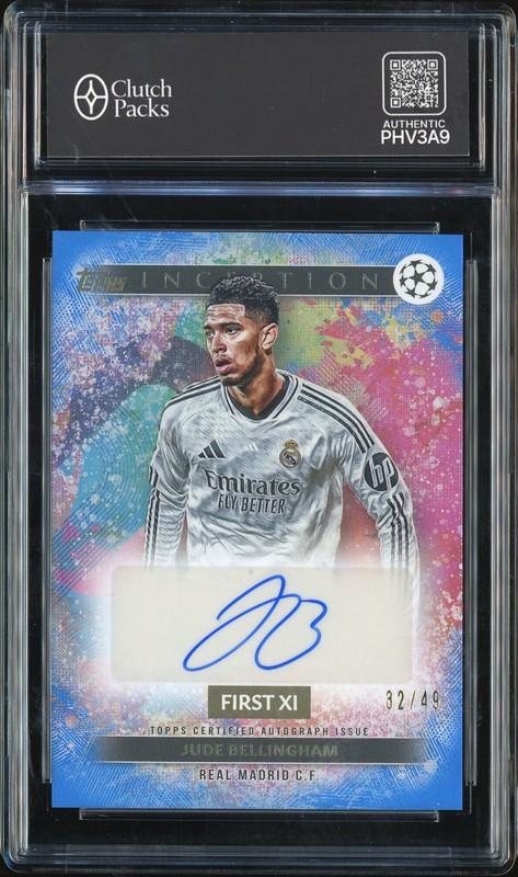 2024-25 Topps Inception First XI Jude Bellingham #FXIA-JB Blue Autograph /49