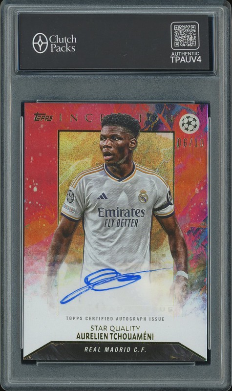 2023-24 Topps Inception Star Quality Aurélien Tchouaméni #SQA-AT Autograph Red /10