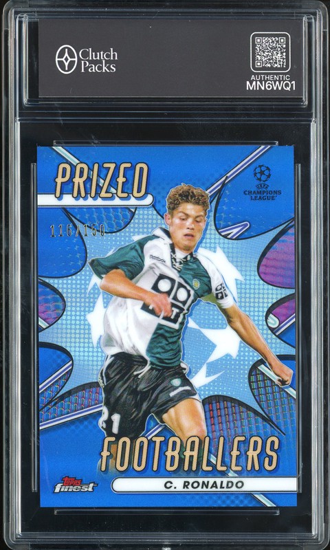 2023 Topps Finest Prized Footballers Cristiano Ronaldo #PF-10 Blue /150